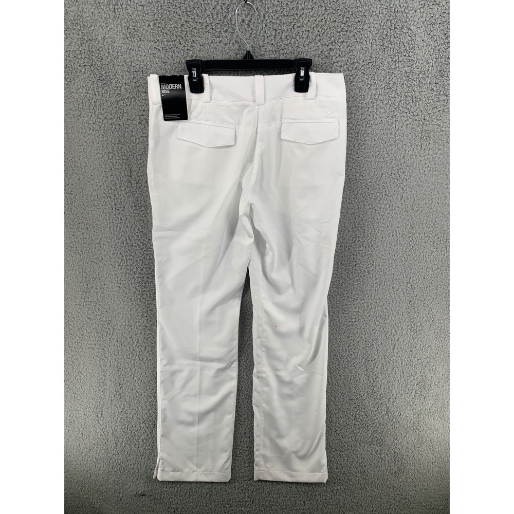 Nike Golf Tour Performance Modern Rise White Dri-FIT Pants‎  Womens Sz 6